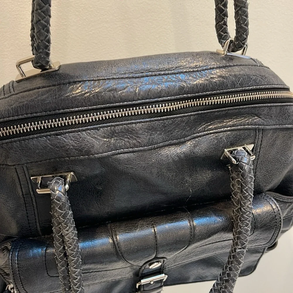 Vintage Lamb grey handbag. Large size - Picture 7 of 16